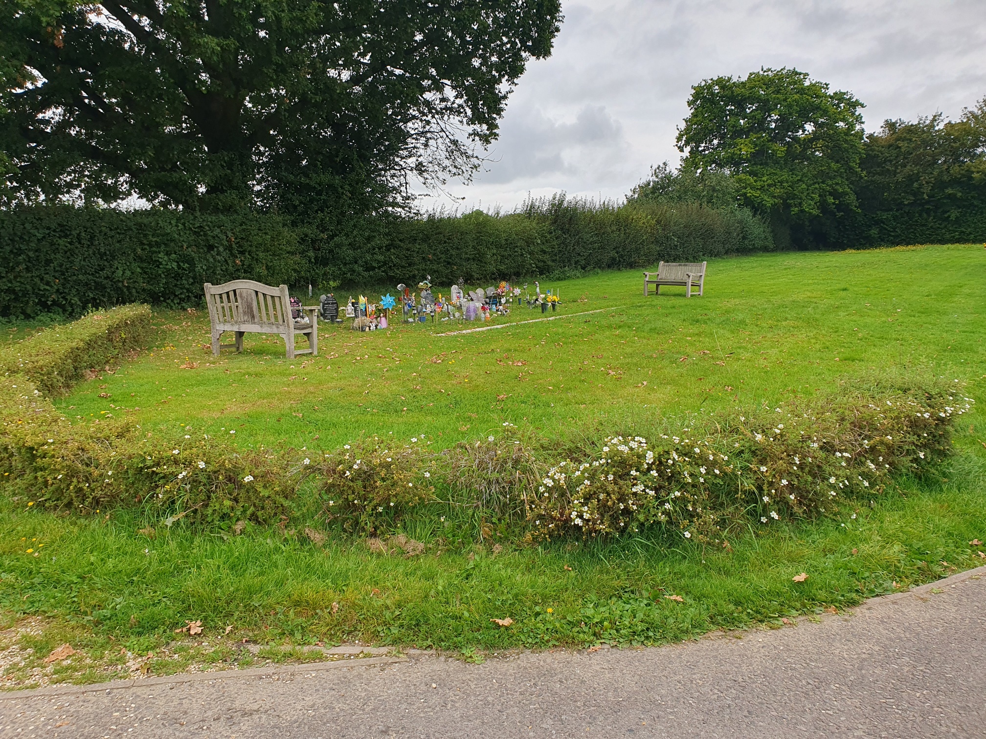 The current Children's area in London Road Cemetery, Thatcham